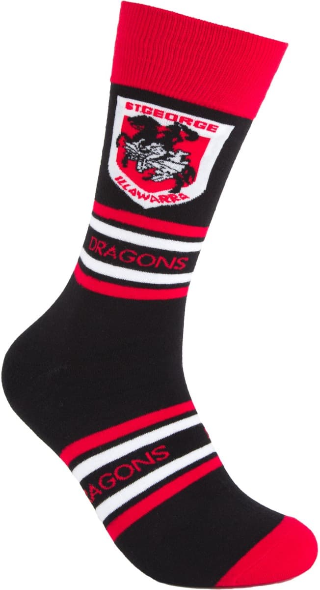 St George Dragons NRL Stripe Organic Cotton Socks