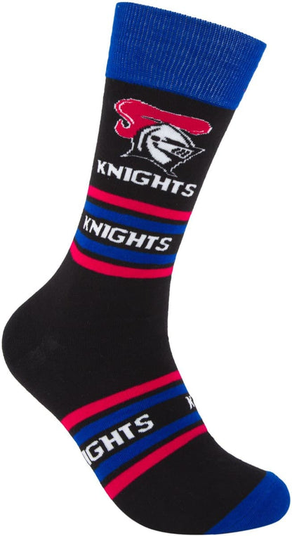Newcastle Knights NRL Organic Stripe Cotton Socks