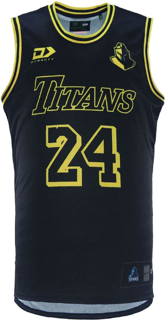 Gold Coast Titans 2024 NRL Mens Basketball Singlet