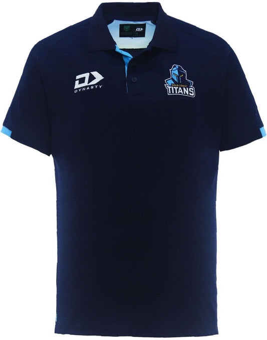 Gold Coast Titans 2024 NRL Mens Media Polo Shirt