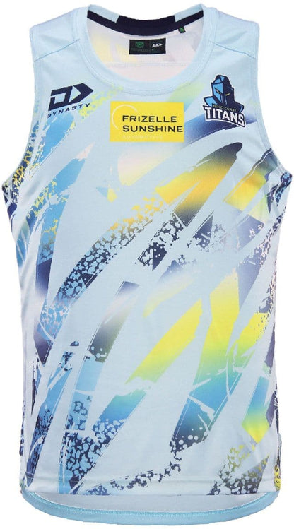 Gold Coast Titans 2024 NRL Mens Light Training Singlet