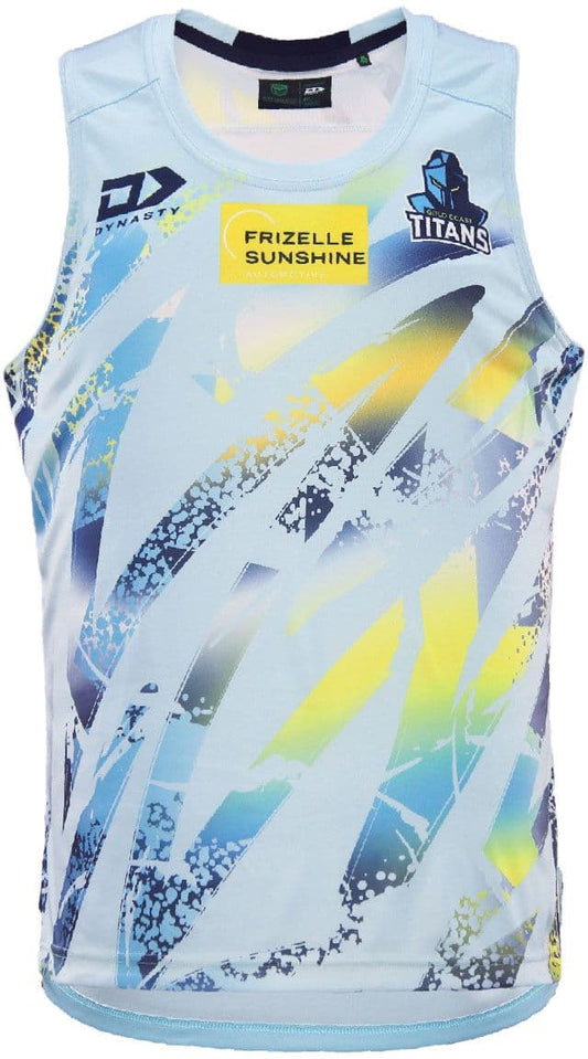 Gold Coast Titans 2024 NRL Mens Light Training Singlet