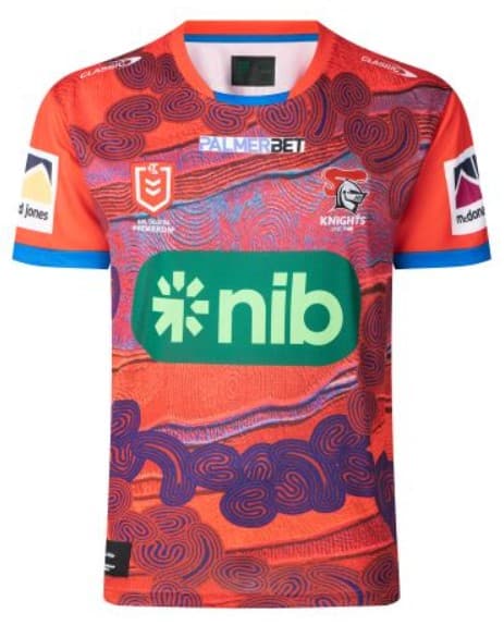 Newcastle Knights 2024 NRL Kids Indigenous Jersey