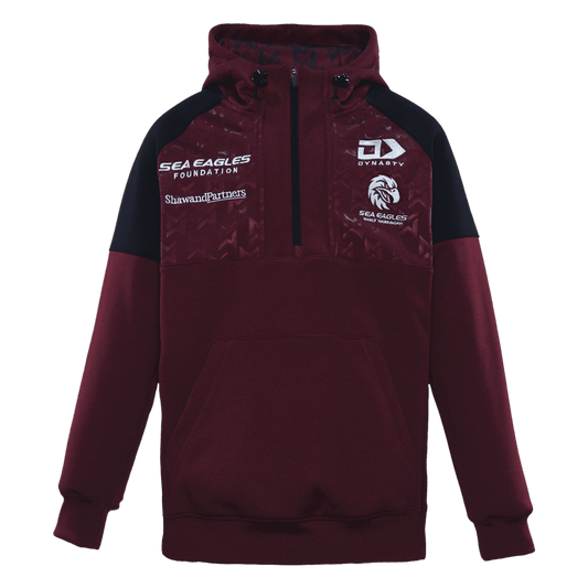 Manly Sea Eagles 2024 NRL Kids Qtr Zip Hoodie