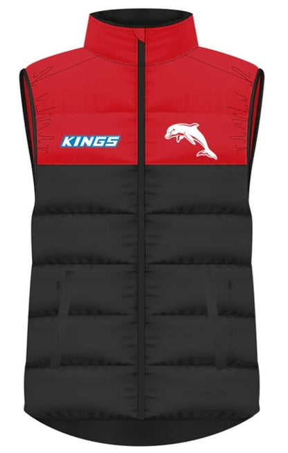 Redcliffe Dolphins NRL Mens Puffer Vest