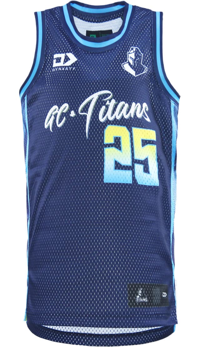 Gold Coast Titans 2025 NRL Mens Basketball Singlet