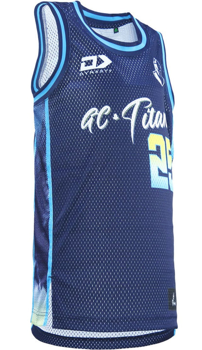 Gold Coast Titans 2025 NRL Mens Basketball Singlet