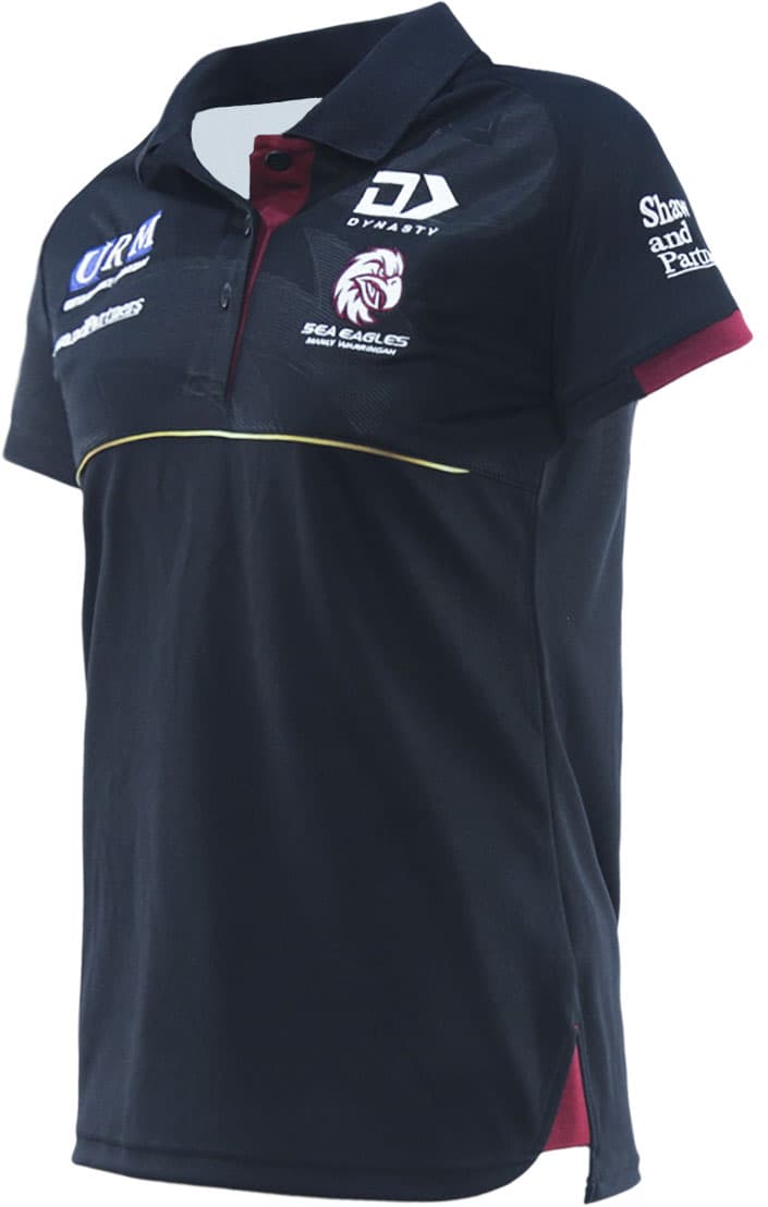 Manly Sea Eagles 2025 NRL Ladies Media Polo Shirt