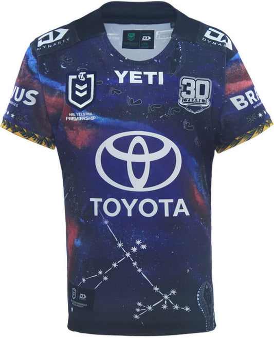 North Queensland Cowboys 2025 NRL Kids Indigenous Jersey