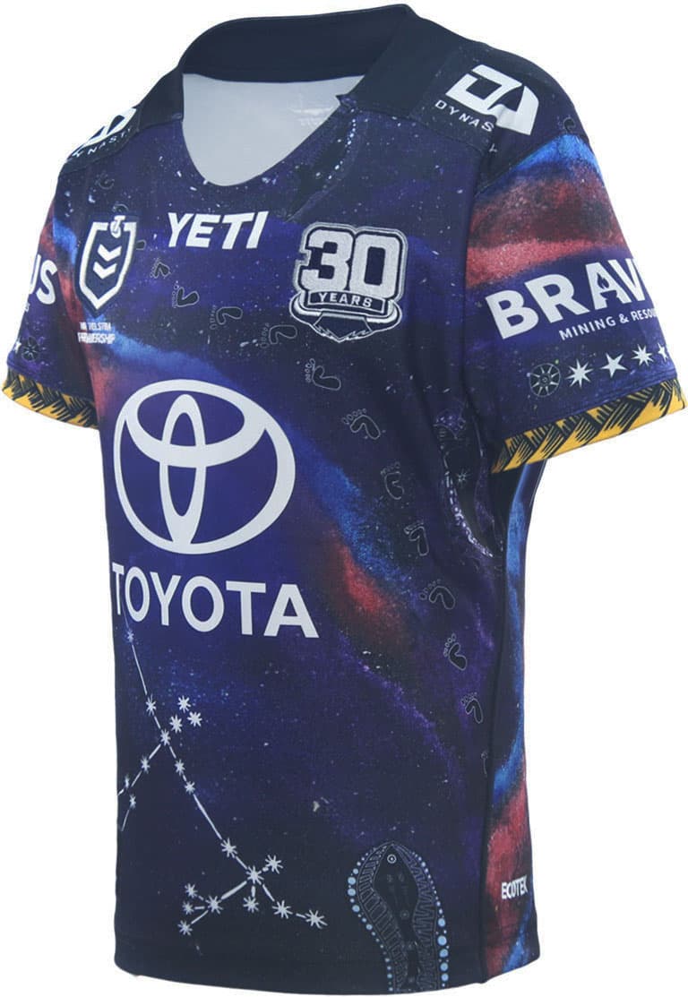North Queensland Cowboys 2025 NRL Kids Indigenous Jersey