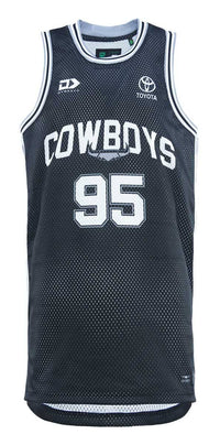 North Queensland Cowboys 2025 NRL Kids Basketball Singlet
