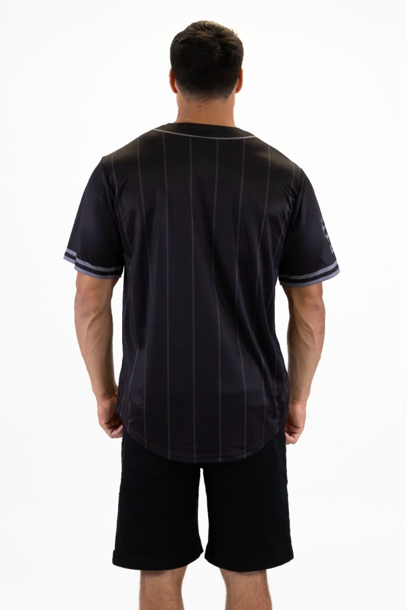 Geelong Cats 2025 AFL Mens Blackout Baseball Shirt