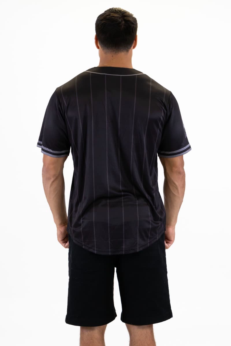 North Melbourne Kangaroos 2025 AFL Mens Blackout Baseball Shirt