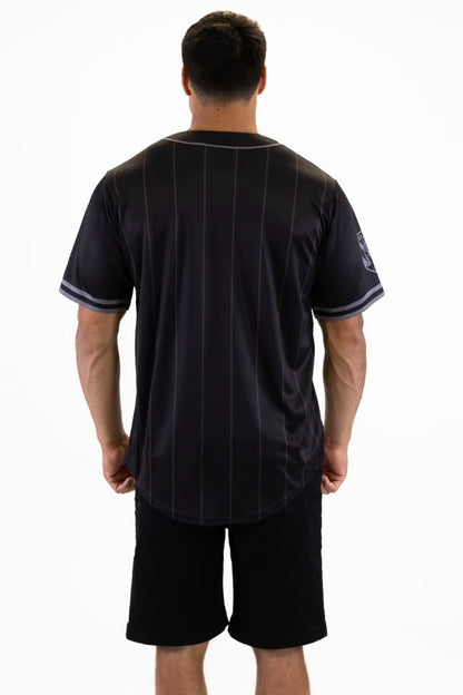 Canterbury Bulldogs 2025 NRL Mens Blackout Baseball Shirt