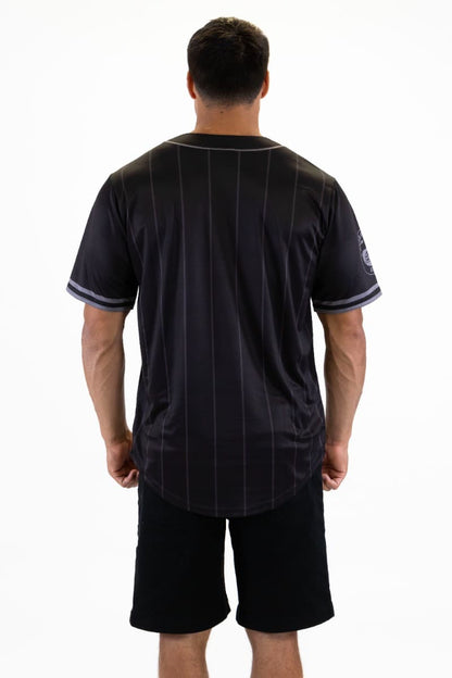 Parramatta Eels 2025 NRL Mens Blackout Baseball Shirt