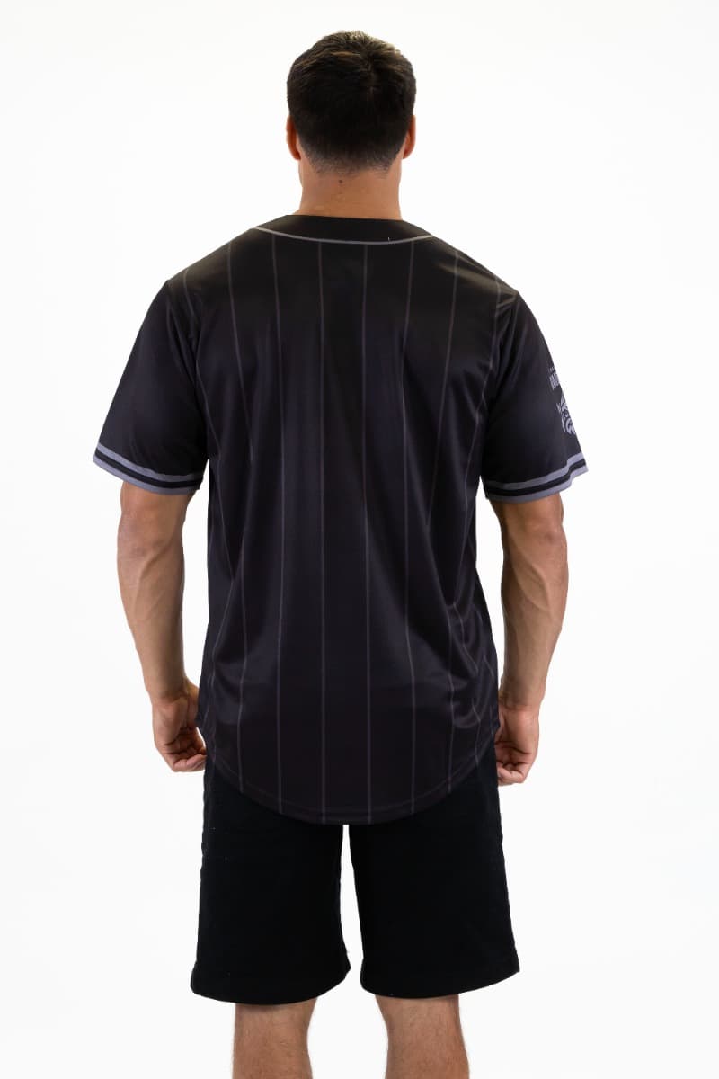 Canberra Raiders 2025 NRL Mens Blackout Baseball Shirt