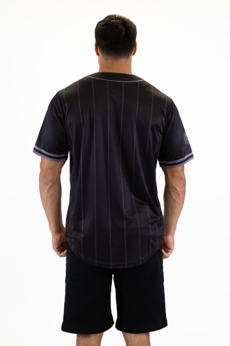 Wests Tigers 2025 NRL Mens Blackout Baseball Shirt