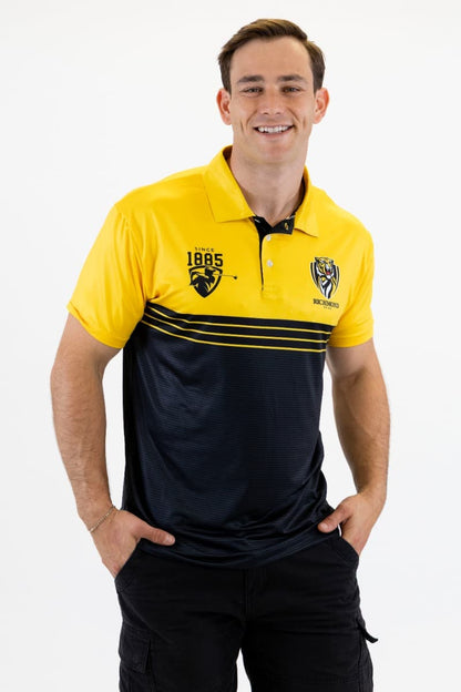 Richmond Tigers 2025 AFL Mens Sandman Golf Polo Shirt