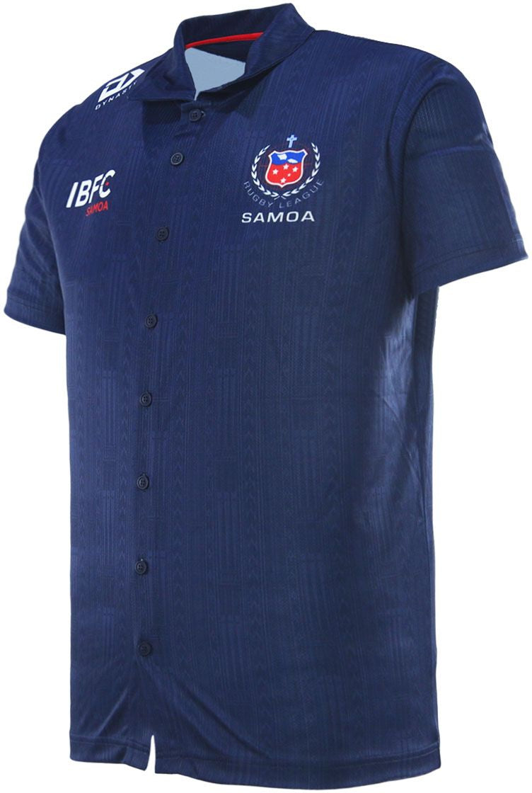 Toa Samoa 2026 NRL Mens Button Up Polo Shirt
