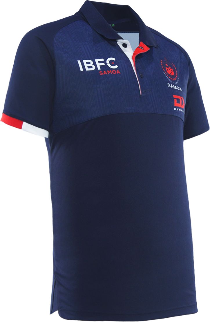 Toa Samoa 2026 NRL Mens Navy Media Polo Shirt