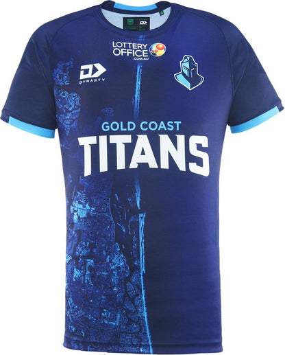 Gold Coast Titans 2025 NRL Mens Warm Up Shirt
