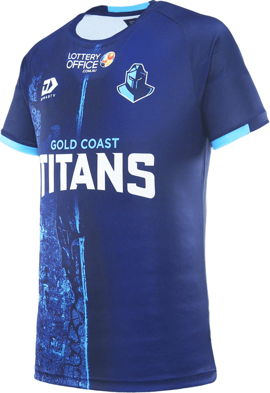 Gold Coast Titans 2025 NRL Mens Warm Up Shirt