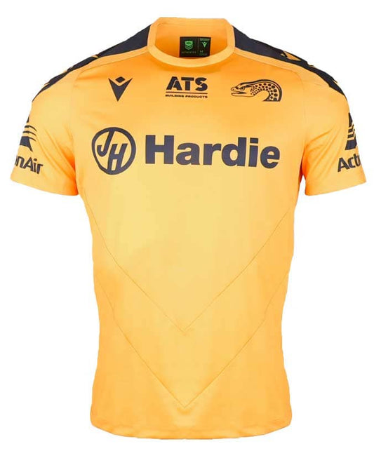 Parramatta Eels 2025 NRL Mens Yellow Training Shirt