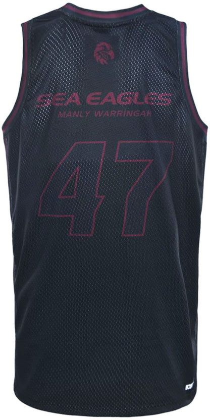 Manly Sea Eagles 2025 NRL Mens Basketball Singlet