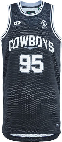 North Queensland Cowboys 2025 NRL Mens Basketball Singlet