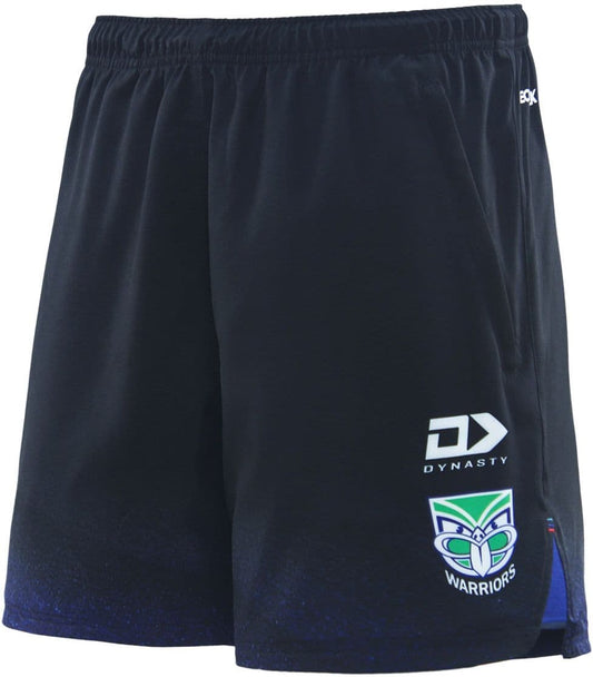New Zealand Warriors 2025 NRL Mens Black Gym Shorts