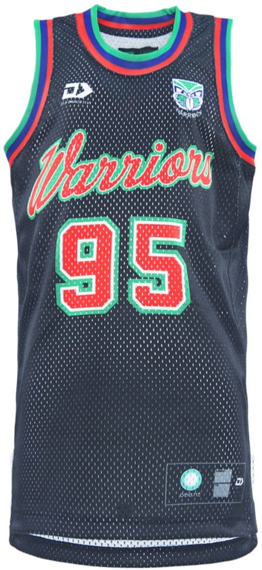 New Zealand Warriors 2025 NRL Kids Basketball Singlet
