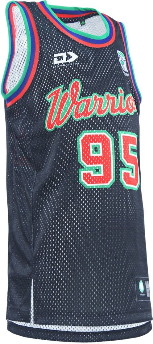 New Zealand Warriors 2025 NRL Kids Basketball Singlet