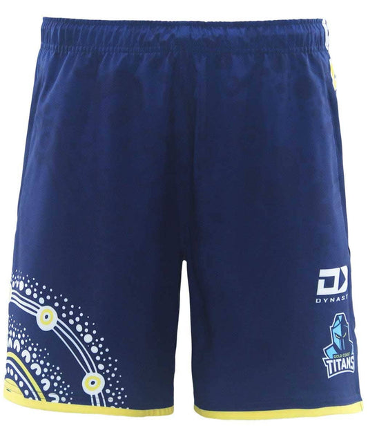 Gold Coast Titans 2025 NRL Mens Indigenous Gym Shorts