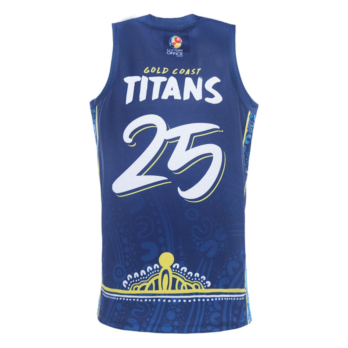Gold Coast Titans 2025 NRL Mens Indigenous Basketball Singlet