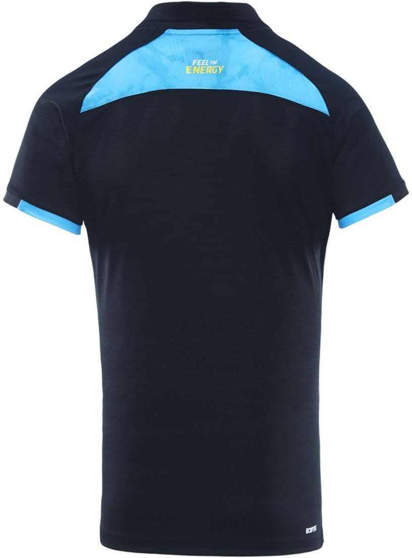 Gold Coast Titans 2025 NRL Mens Black Media Polo Shirt