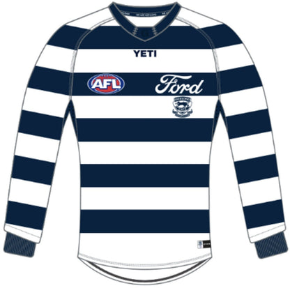 Geelong Cats 2026 AFL Mens Long Sleeve Home Guernsey