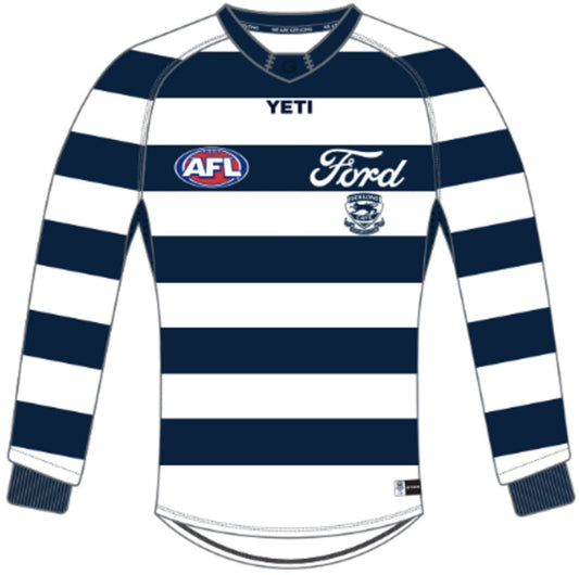 Geelong Cats 2026 AFL Mens Long Sleeve Home Guernsey
