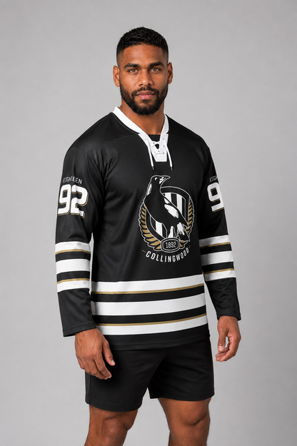 Collingwood Magpies AFL Mens Bruiser Hockey Jersey