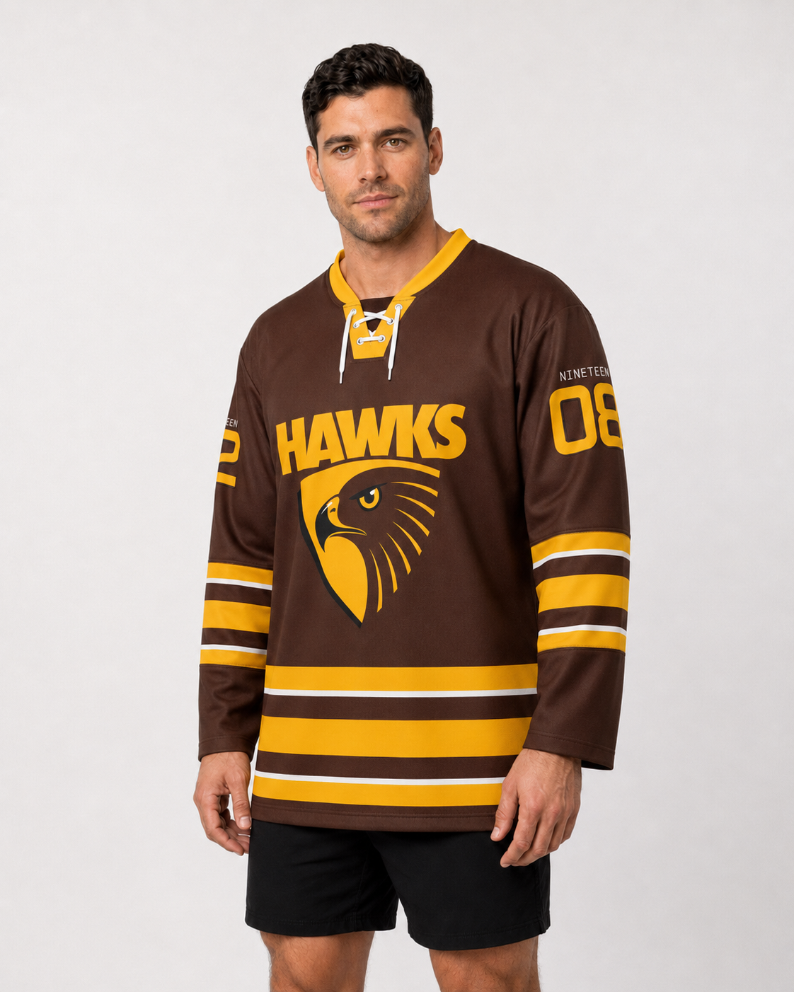 Hawthorn Hawks AFL Mens Bruiser Hockey Jersey