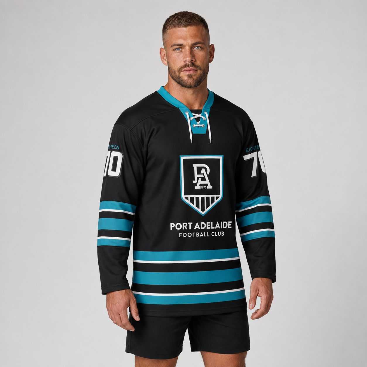 Port Adelaide AFL Mens Bruiser Hockey Jersey