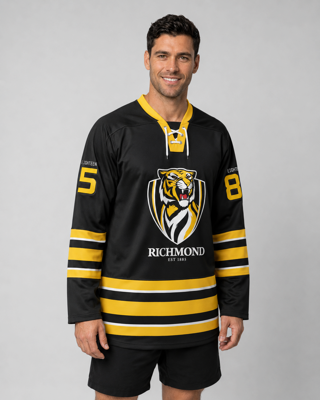 Richmond Tigers AFL Mens Bruiser Hockey Jersey