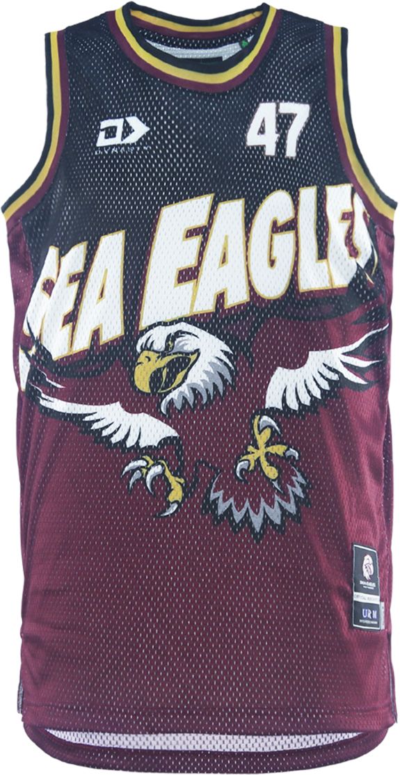 Manly Sea Eagles 2026 NRL Mens Dynasty Basketball Singlet *PRESALE due FEB 2026*