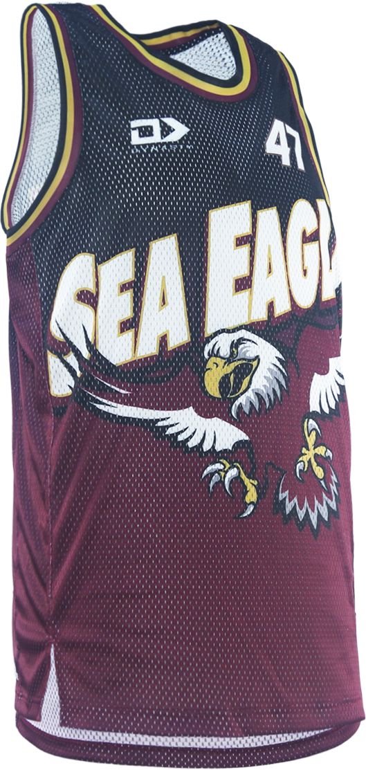 Manly Sea Eagles 2026 NRL Mens Dynasty Basketball Singlet *PRESALE due FEB 2026*
