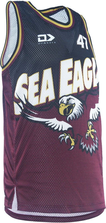 Manly Sea Eagles 2026 NRL Mens Dynasty Basketball Singlet *PRESALE due FEB 2026*