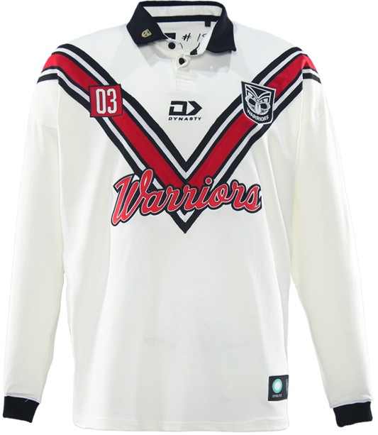 New Zealand Warriors 2026 NRL Mens Fauxback Traditional Polo Shirt