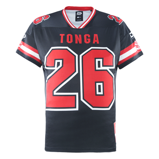 Tonga 2026 RLWC Mens Gridiron Shirt *PRESALE*