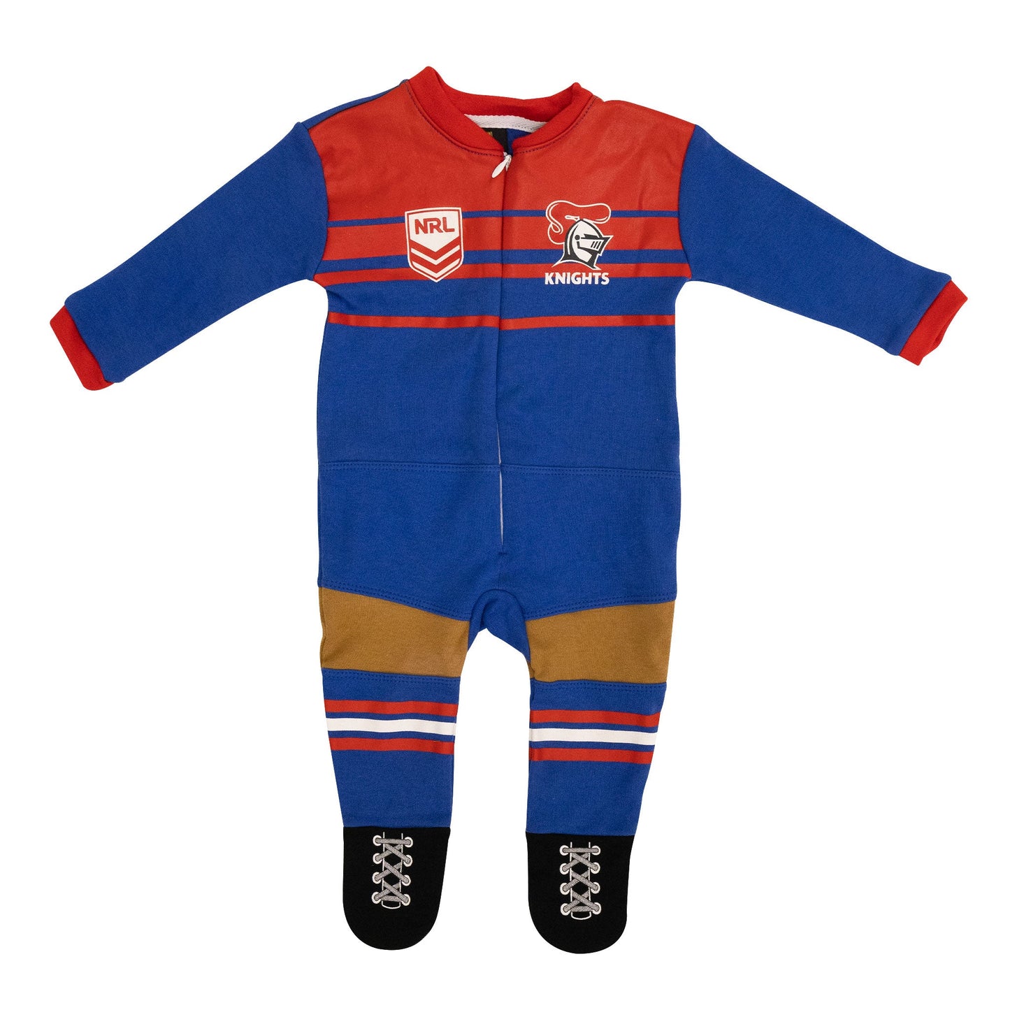 Newcastle Knights NRL Infant Zip Footysuit