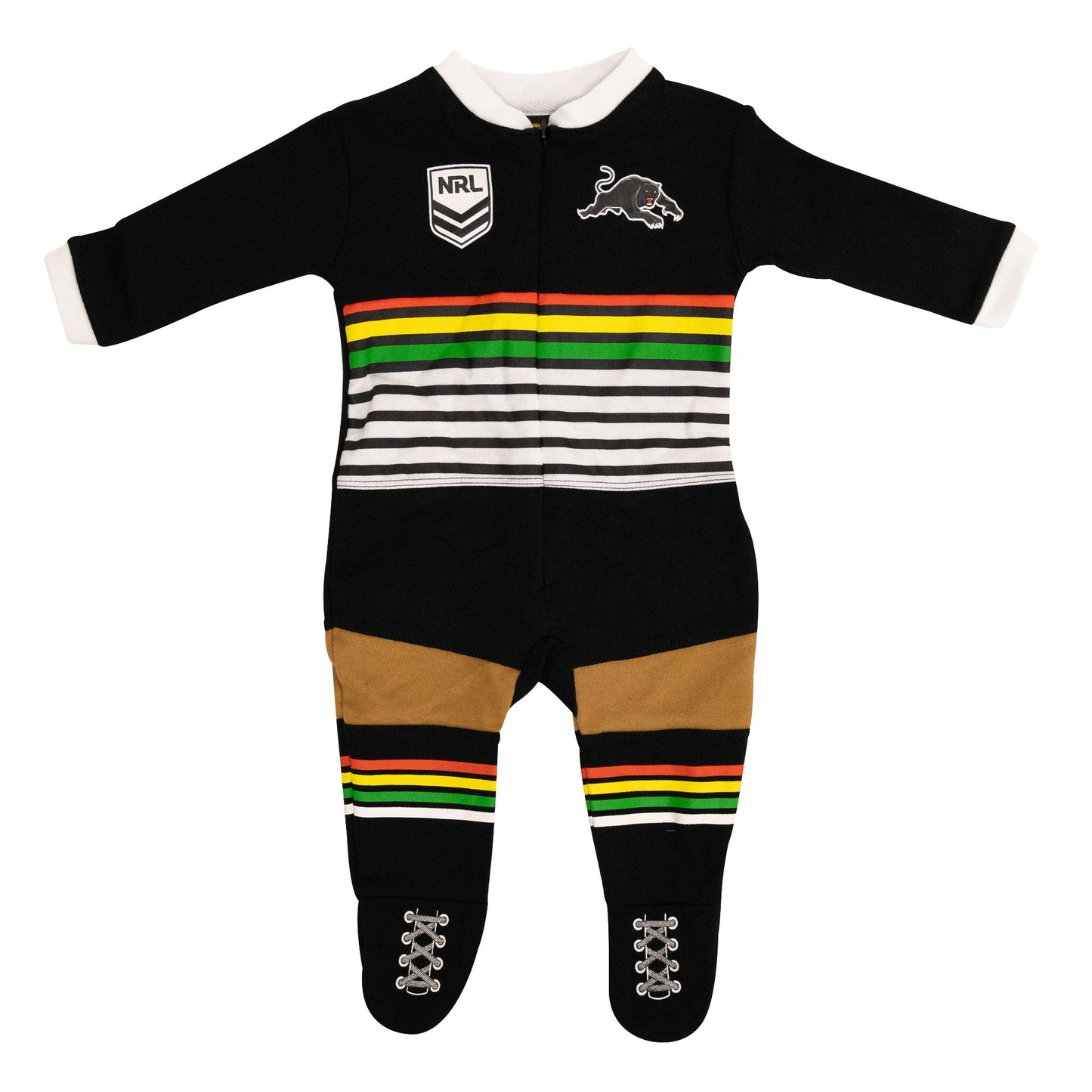 Penrith Panthers NRL Infant Zip Footysuit