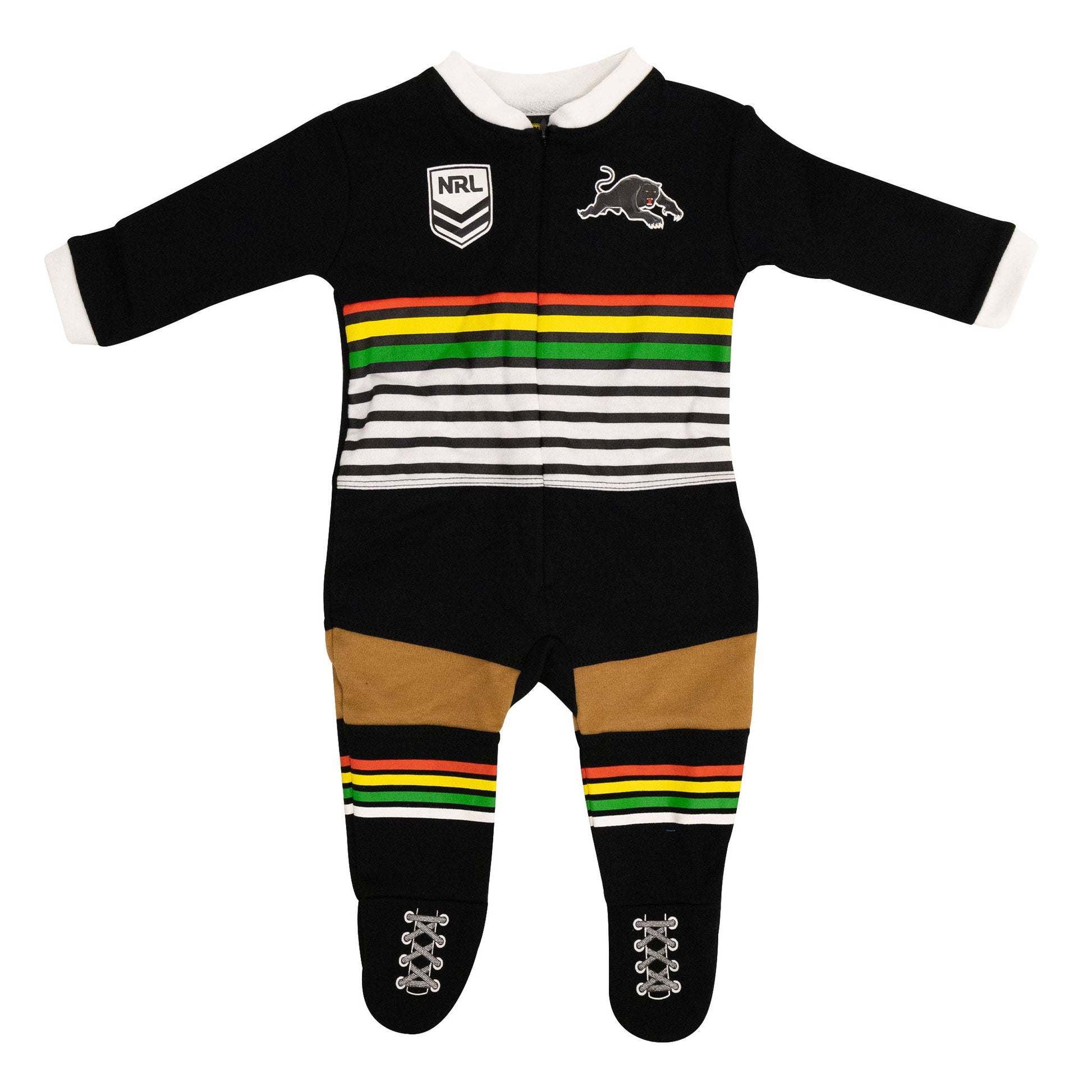 Penrith Panthers NRL Infant Zip Footysuit