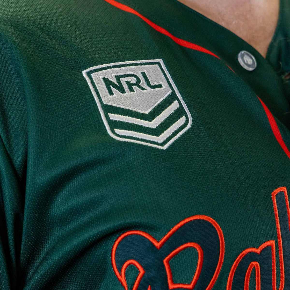 South Rabbitohs 2026 NRL Mens Homer Baseball Shirt